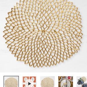 Chilewich Dahlia Round Placemats